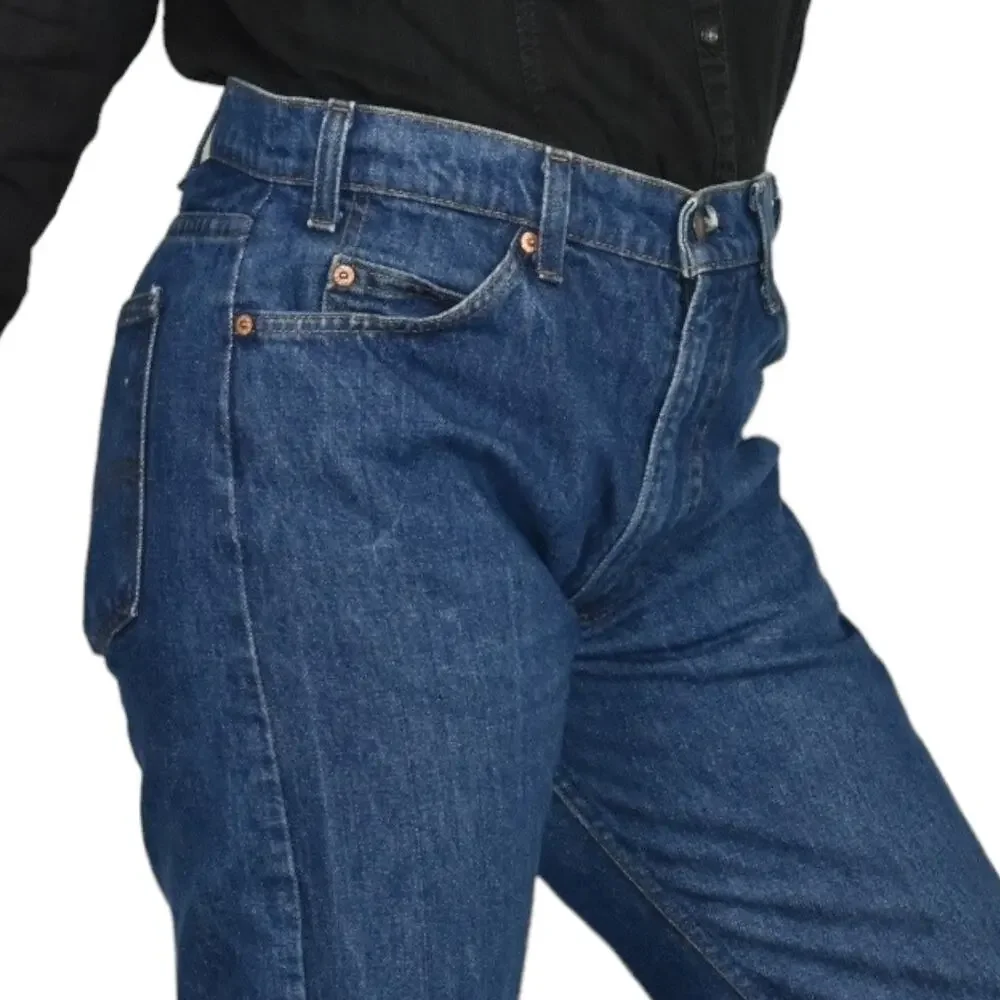 Vintage Levis 505 Jeans Regular Fit Straight Leg Denim Cotton SF 207 80s Size 34